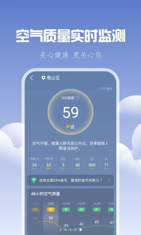 晴时天气截图(2)