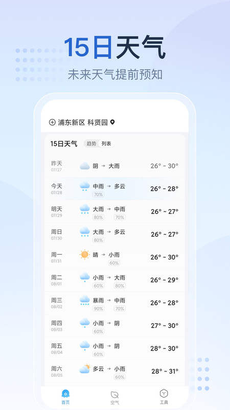 天气预报指南截图(1)