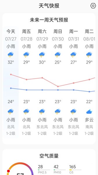 天气快讯手机版截图(1)